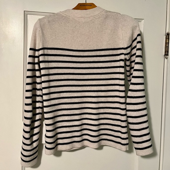 Gap Nautical Striped Button-Neck Sweater - Picture 2 of 6